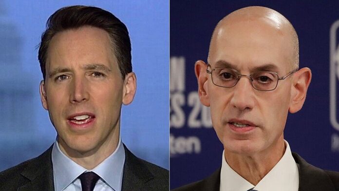sen.-josh-hawley-scrutinizes-nba-commissioner-adam-silver-over-reported-social-justice-messages-on-jerseys