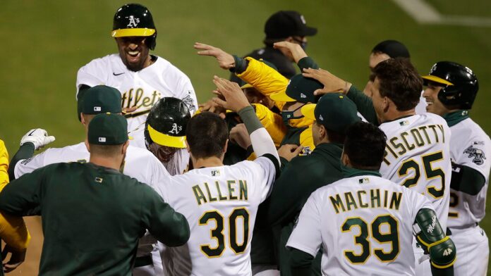 a’s-slam-angels-in-first-mlb-game-with-new-extra-inning-rule