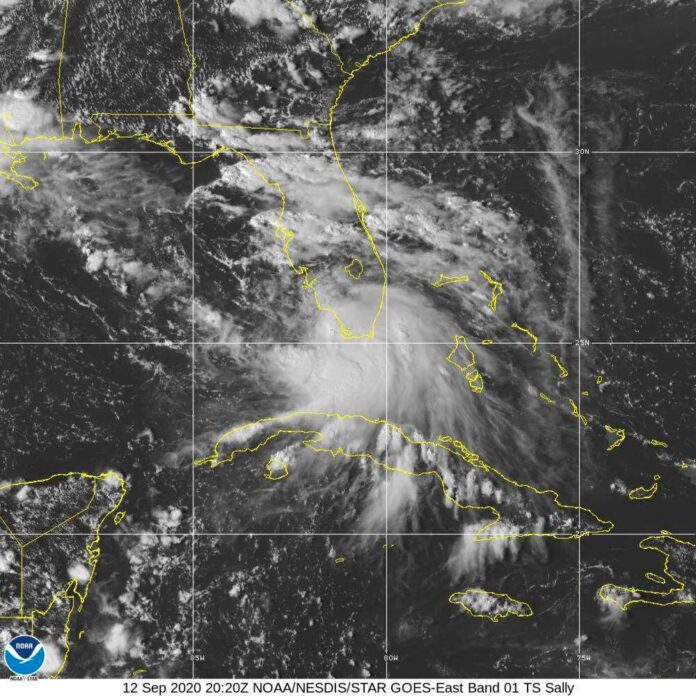 tropical-storm-sally-strengthening,-prompts-hurricane-and-storm-surge-warnings
