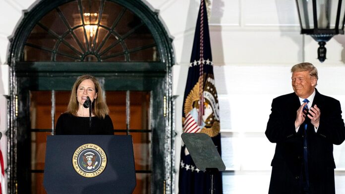 amy-coney-barrett-sworn-in-as-supreme-court-associate-justice-at-white-house-ceremony