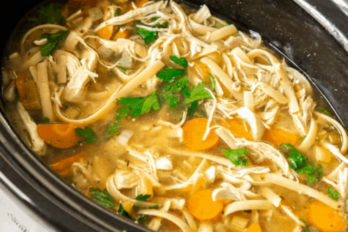 crockpot-chicken-noodle-soup
